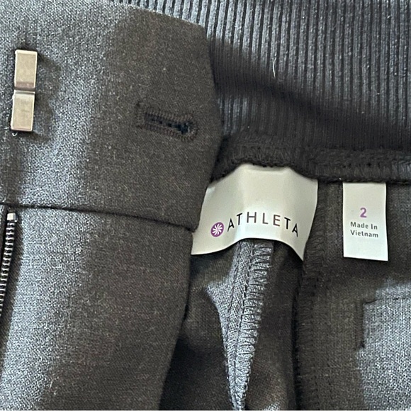 NWT Athleta Work It City Black Zippered Pants - Picture 8 of 9